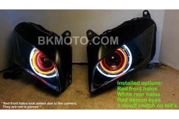 2007-2012 Honda CBR600RR V2 Projector KIT DUAL halos